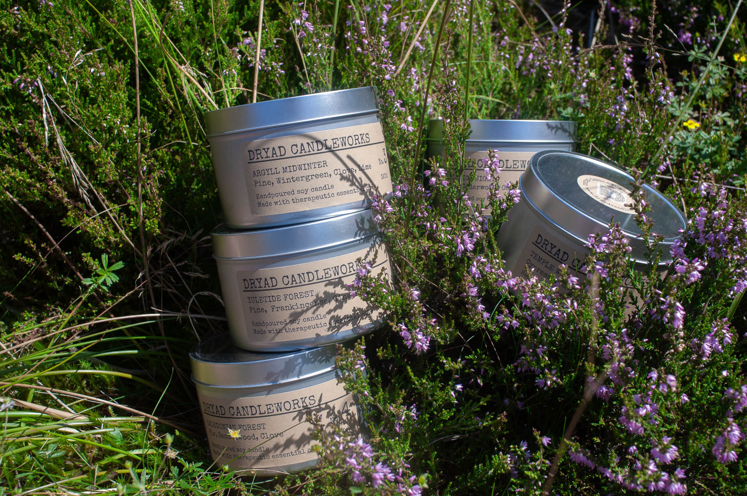 DRYAD CANDLEWORKS DOUBLE WICKED TINS – DRYAD ARGYLL